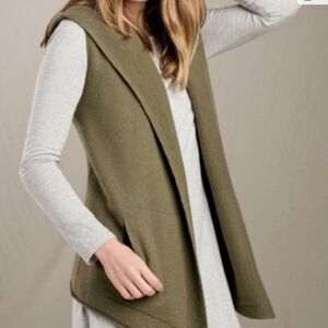 Toad&Co Olive Green Wool Vest